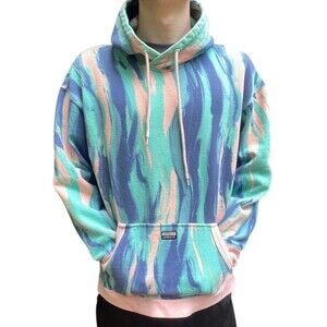 Adidas Originals Pullover Hoodie Sweatshirt Men's Medium Pastel Marbled TV Worn